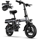 ENGWE T14 EU Electric Bike 250W Motor, 480WH Battery, 45KM Range | Stylish Gray eBike for you!
